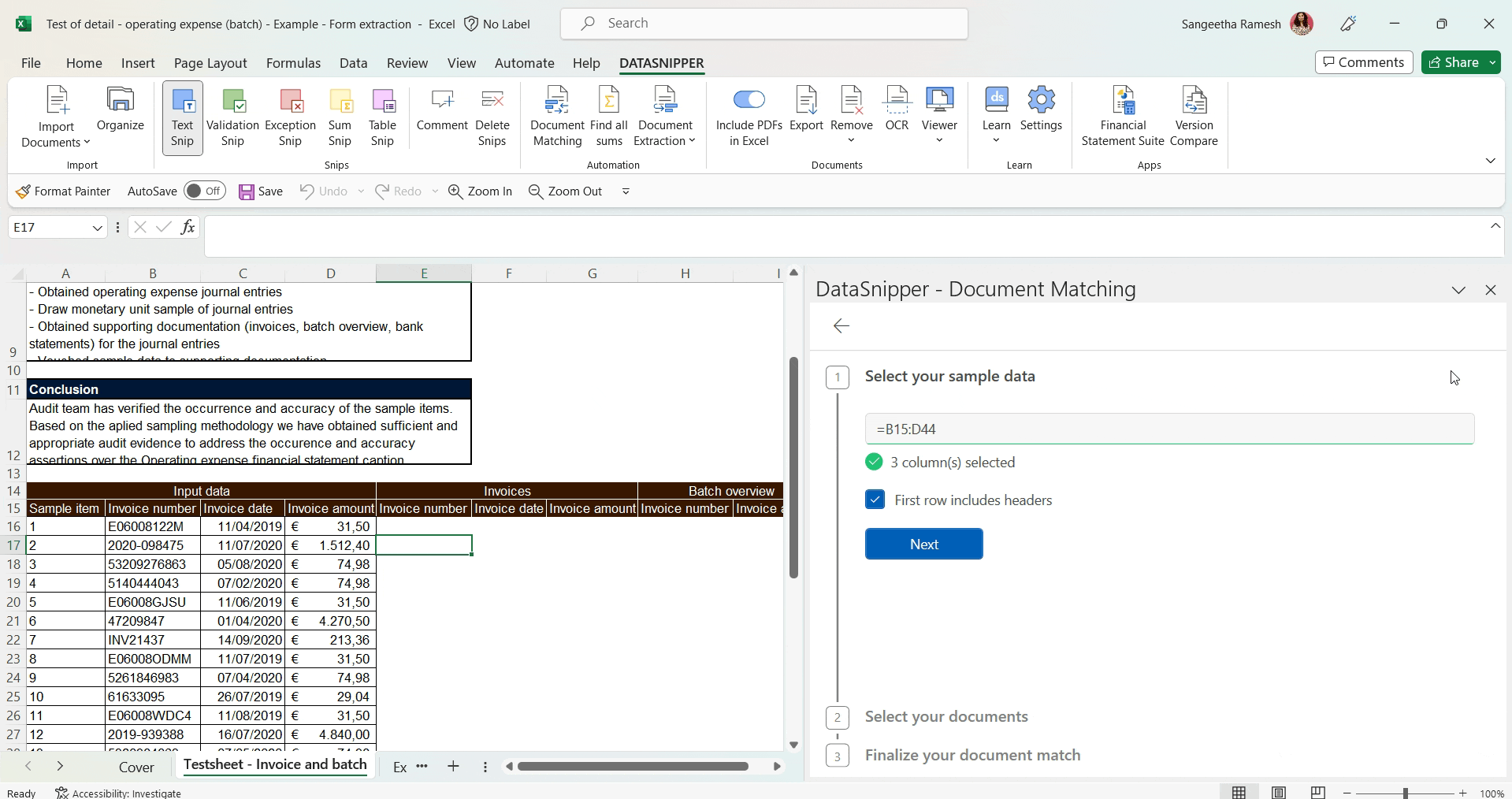 How To Perform Batch Payment Testing With Datasnipper